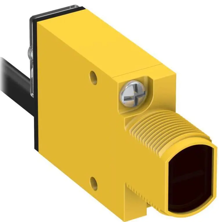 Produktfoto 1 von Banner Rechteckig Optischer Sensor, Retroreflektierend, Bereich 5 m, Bipolar Ausgang, Anschlusskabel