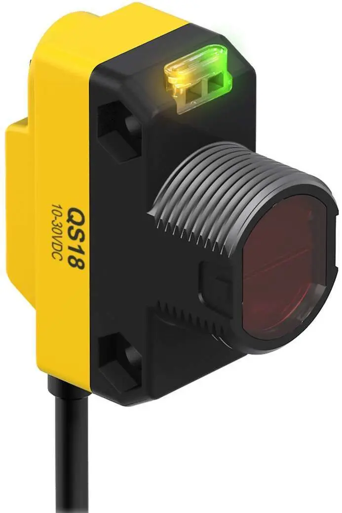 Produktfoto 1 von Banner Rechteckig Optischer Sensor, Retroreflektierend, Bereich 3,5 m, PNP Ausgang, Zopf QD, Hell-/dunkelschaltend