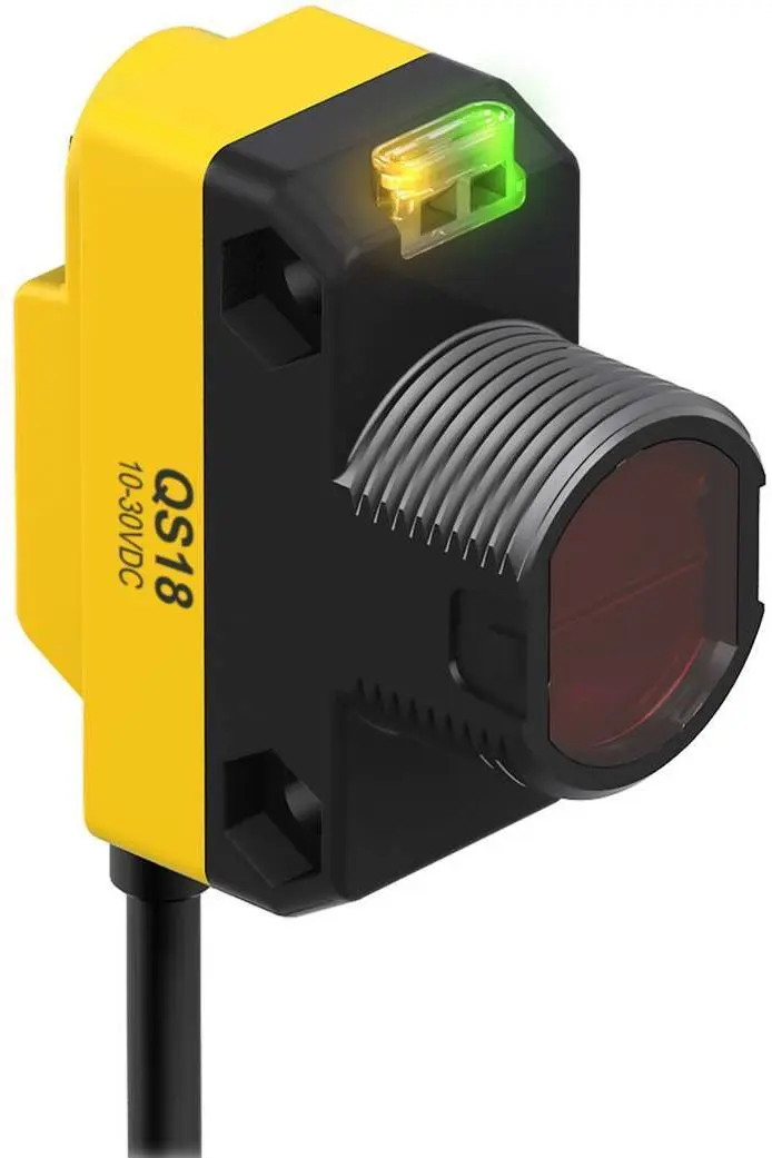 Produktfoto 1 von Banner Rechteckig Optischer Sensor, Retroreflektierend, Bereich 6,5 m, PNP Ausgang, Zopf QD