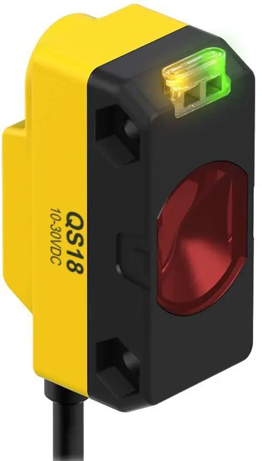 Produktfoto 1 von Banner Rechteckig Optischer Sensor, Dagegen, Bereich 3 m, PNP Ausgang, Zopf QD, Hell-/dunkelschaltend