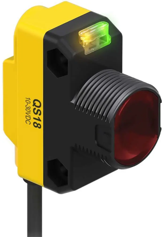 Produktfoto 1 von Banner Rechteckig Optischer Sensor, Dagegen, Bereich 20 m, PNP Ausgang, Zopf QD, Hell-/dunkelschaltend