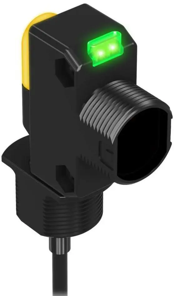 Produktfoto 1 von Banner zylindrisch Optischer Sensor, Retroreflektierend, Bereich 20 m, NPN Ausgang, Hell-/dunkelschaltend
