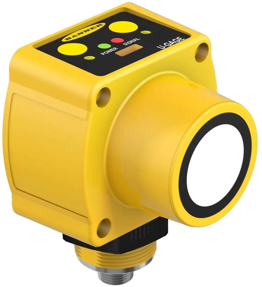 Produktfoto 1 von Banner M12 Näherungssensor Ultraschall, zylindrisch 5 m 0-20 mA PNP/NPN 10 → 30 V DC NO/NC