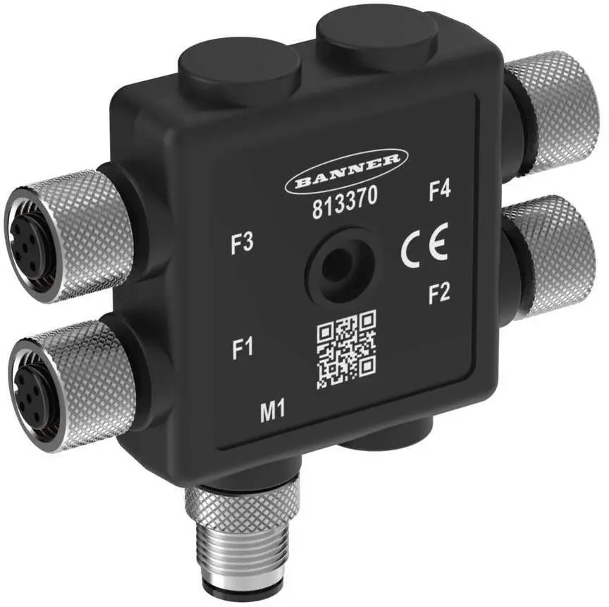 Produktfoto 1 von Banner R50 Sensor-Box 30V dc 4 Anschlüsse M12, 5-polig