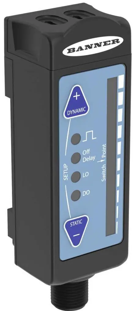 Produktfoto 1 von Banner Optischer Sensor, Diskret, Bereich 28 mm, Bipolar (NPN/PNP) Ausgang, 5-polig M12 Integral QD