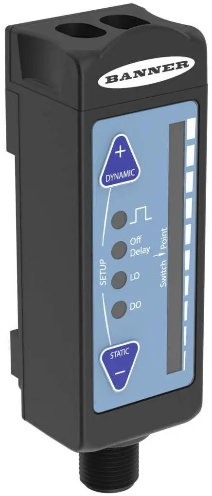 Produktfoto 1 von Banner Optischer Sensor, Diskret, Bereich 12 → 50 mm, Bipolare NPN/PNP Ausgang, 5-polig M12 Integral QD