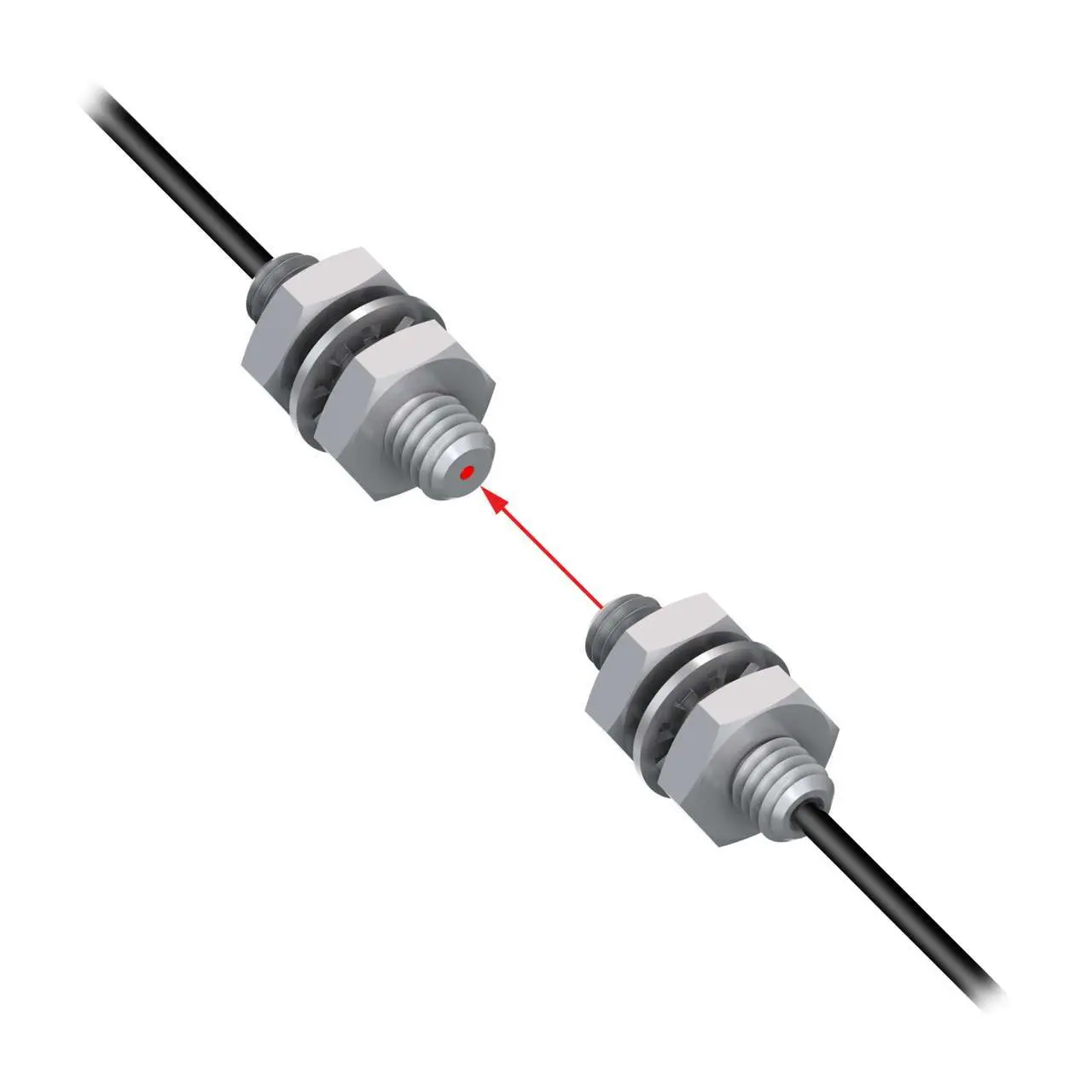 Produktfoto 1 von Banner Kunststoff NPN/PNP LWL-Sensor 36 mm Glasfasersensor IP40 1 ms