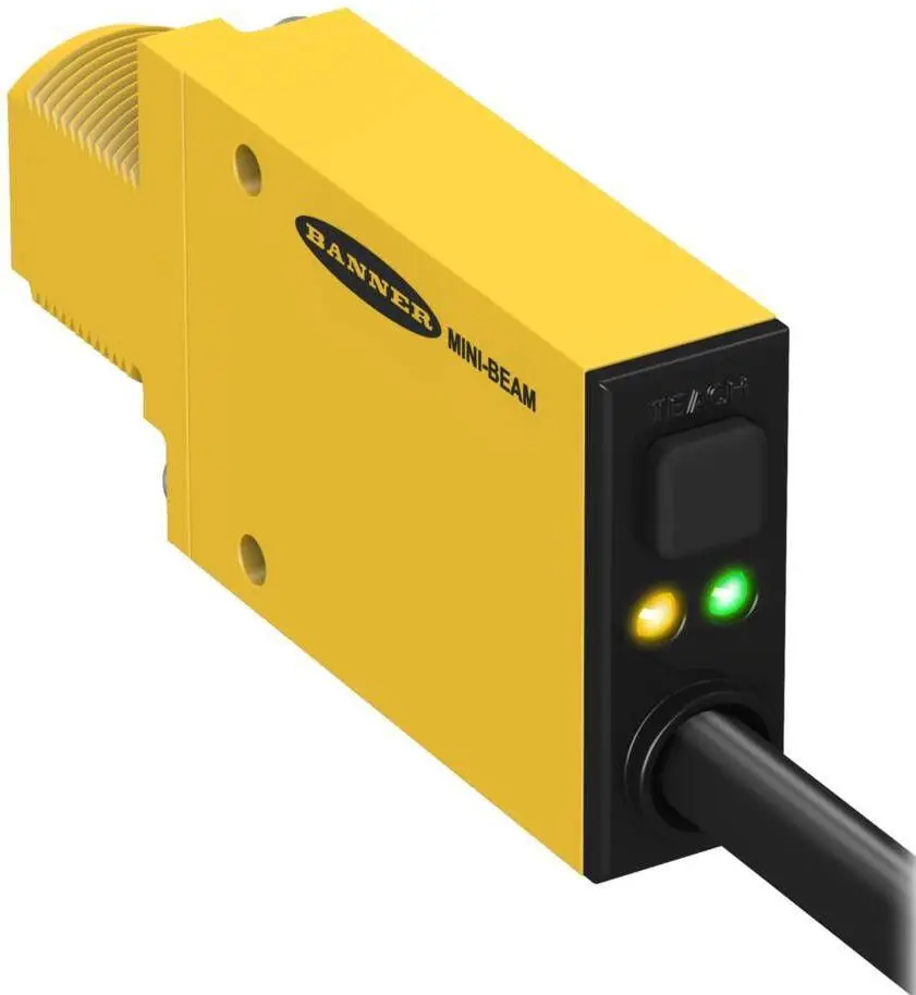 Produktfoto 1 von Banner Kubisch Optischer Sensor, Diffus, Bereich 1100 mm, Bipolare NPN/PNP Ausgang