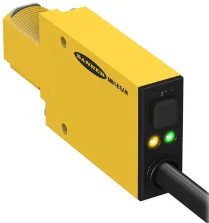 Produktfoto 1 von Banner Glas Bipolare NPN/PNP LWL-Sensor 36 mm Glasfasersensor IP67 1ms