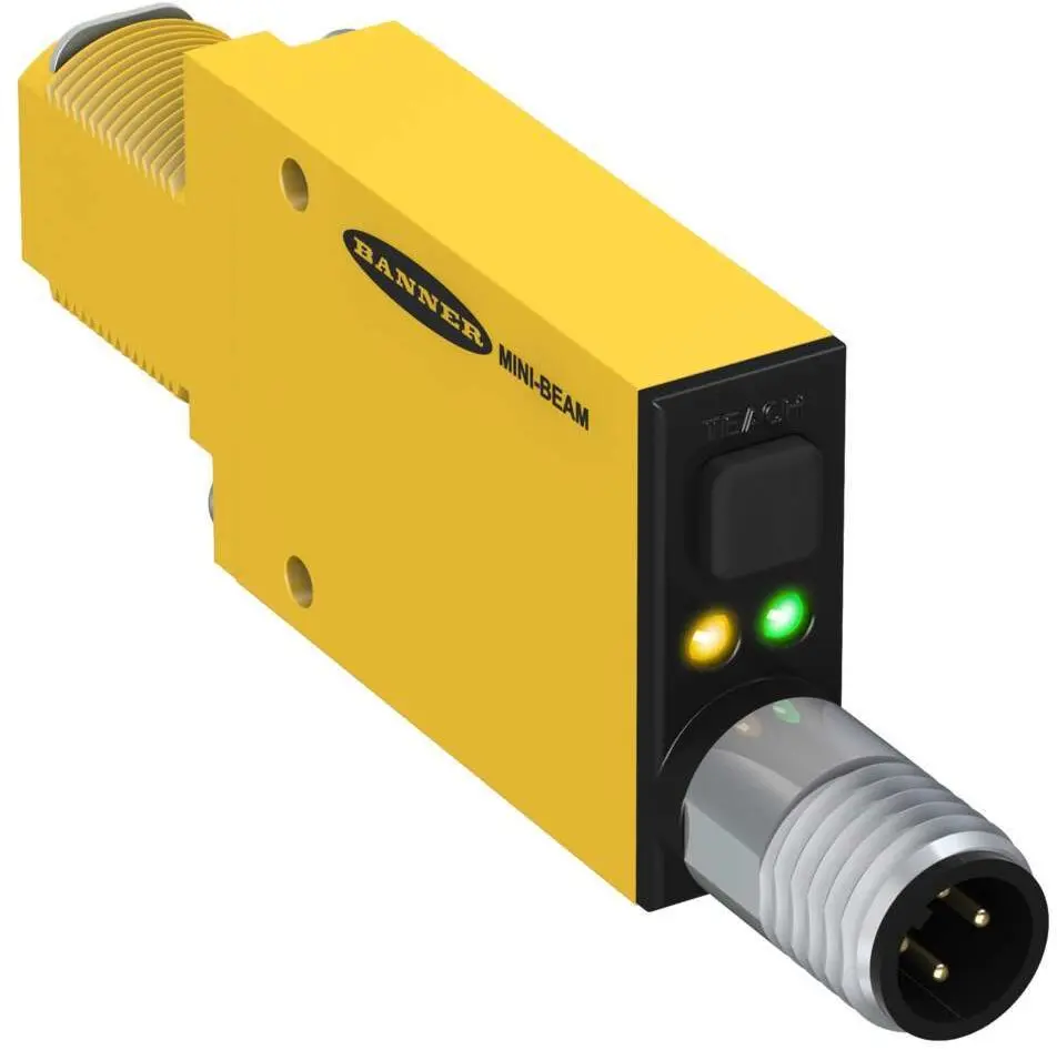 Produktfoto 1 von Banner Glas Bipolare NPN/PNP LWL-Sensor 36 mm Glasfasersensor IP40 1 ms