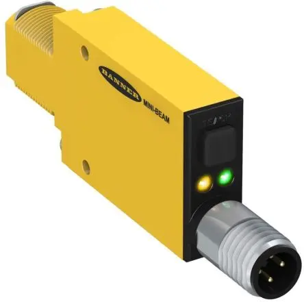 Produktfoto 1 von Banner Glas Bipolare NPN/PNP LWL-Sensor 36 mm Glasfasersensor IP67 1ms