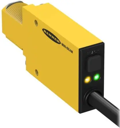 Produktfoto 1 von Banner Glas Bipolare NPN/PNP LWL-Sensor 36 mm Glasfasersensor IP67 1ms