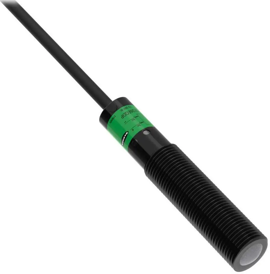 Produktfoto 1 von Banner zylindrisch Optischer Sensor, Empfänger, Bereich 15 m, NPN Ausgang, M8, Hell-/dunkelschaltend