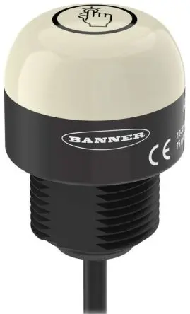 Produktfoto 1 von Banner K30 LED Dauerbetrieb Signalleuchte 30V dc Grün, Rot Basis, Ø 30 mm x 41 mm IP67, IP69K
