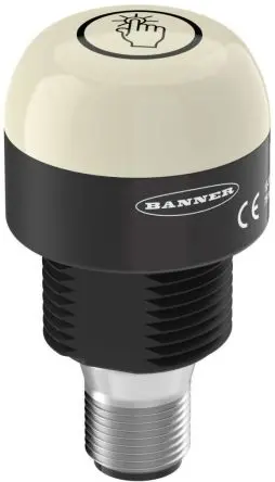 Produktfoto 1 von Banner K30 LED Dauerbetrieb Signalleuchte 30V dc Grün Basis, Ø 30 mm x 54.5 mm IP67, IP69K