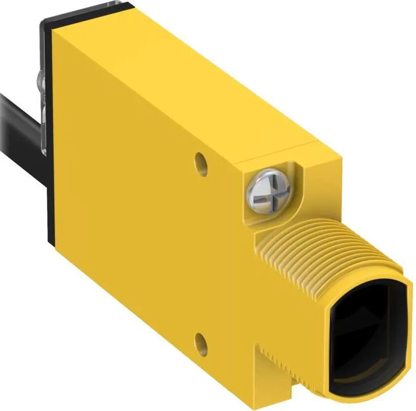 Produktfoto 1 von Banner Rechteckig Optischer Sensor, Retroreflektierend, Bereich 3 m, SPDT Ausgang, 5-Pin Micro Stecker,