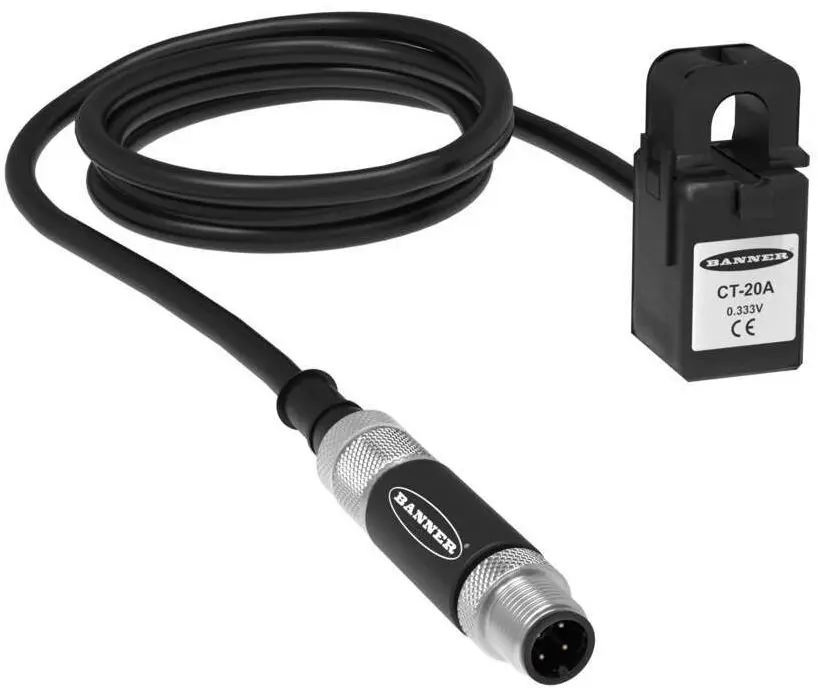 Produktfoto 1 von Banner S15C Wandler für S15C-CT Stromwandler Eingang Modbus Ausgang 10 → 30 V DC