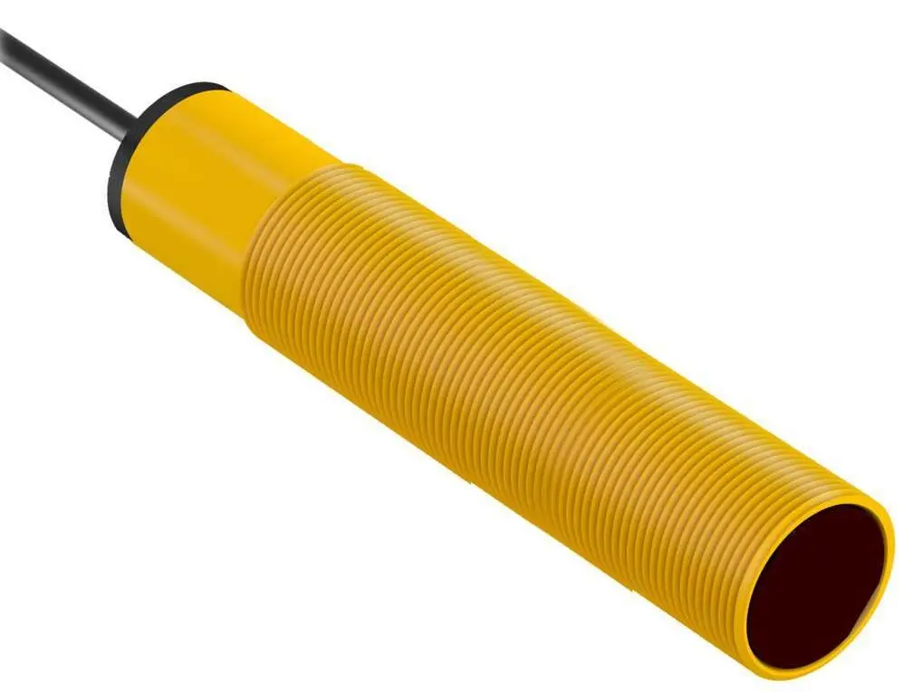 Produktfoto 1 von Banner zylindrisch Optischer Sensor, Emitter, Bereich 20 m, Verkabelt