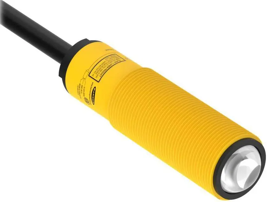 Produktfoto 1 von Banner zylindrisch Optischer Sensor, Emitter, Bereich 15 m, Anschlusskabel