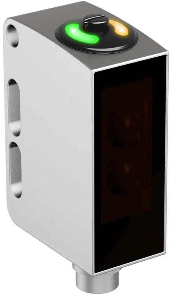 Produktfoto 1 von Banner Rechteckig Optischer Sensor, Hintergrundunterdrückung, Bereich 200 mm, PNP Ausgang, M12 Anschlusskabel QD,