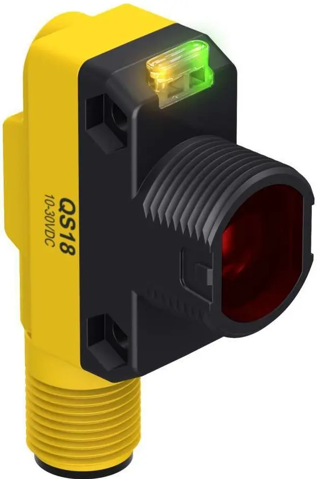 Produktfoto 1 von Banner Rechteckig Optischer Sensor, Gepolt, Bereich 3000 mm, 2 NPN/2 PNP Ausgang, M12 Integral QD, Hell-/dunkelschaltend