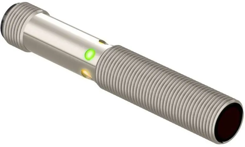 Produktfoto 1 von Banner zylindrisch Optischer Sensor, Emitter, Bereich 5000 mm, M12 Integral QD