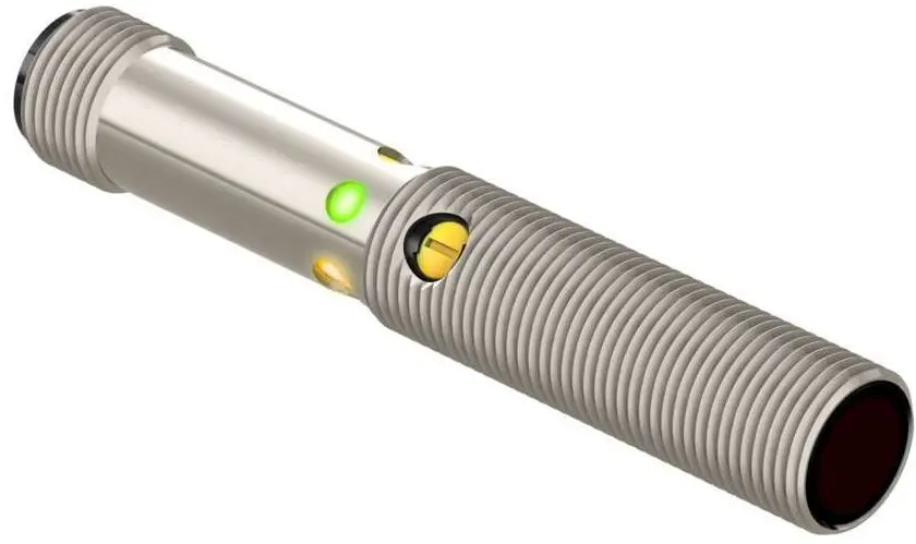 Produktfoto 1 von Banner zylindrisch Optischer Sensor, Diffus, Bereich 400 mm, NPN Ausgang, M12 Integral QD, Hell-/dunkelschaltend