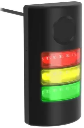 Produktfoto 1 von Banner TLF100 Pro LED LED-Signalleuchte Akustischer Alarm 3-stufig Linse Gelb, Rot, Grün 24V dc Dauer,