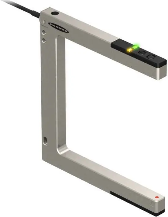 Produktfoto 1 von Banner Schlitz Optischer Sensor, Dagegen, Bereich 120 mm, NPN/PNP Ausgang, M12 PUR Pigtail QD, Hell-/dunkelschaltend