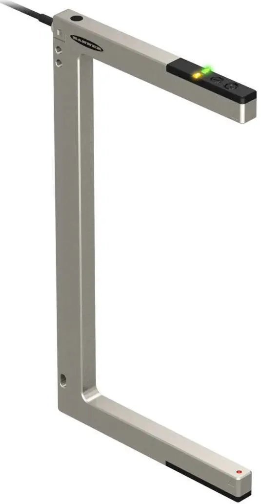 Banner Schlitz Optischer Sensor, Dagegen, Bereich 220 mm, NPN/PNP Ausgang, M12 PUR Pigtail QD, Hell-/dunkelschaltend