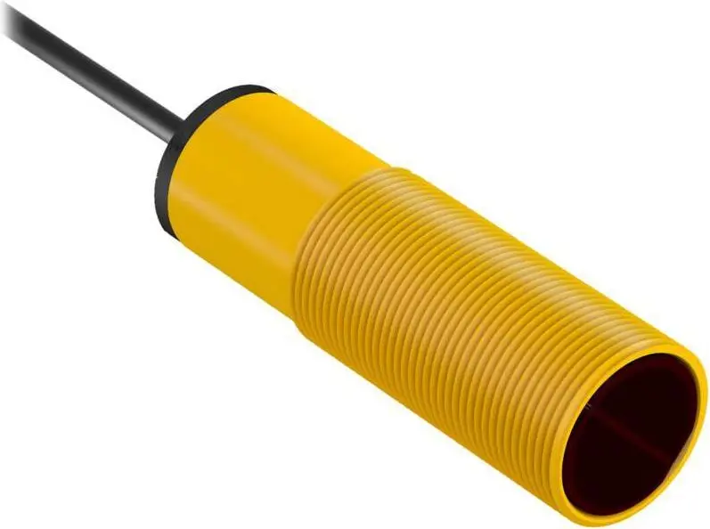Produktfoto 1 von Banner zylindrisch Optischer Sensor, Diffus, Bereich 100 mm, PNP Ausgang, M12 Integral QD, Hell-/dunkelschaltend