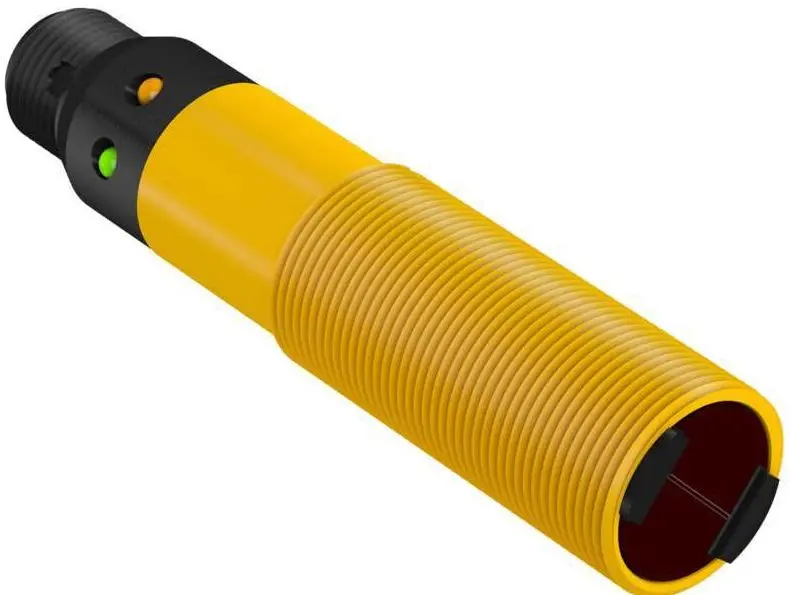 Produktfoto 1 von Banner zylindrisch Optischer Sensor, Hintergrundunterdrückung, Bereich 25 mm, PNP Ausgang, Micro Integral QD,