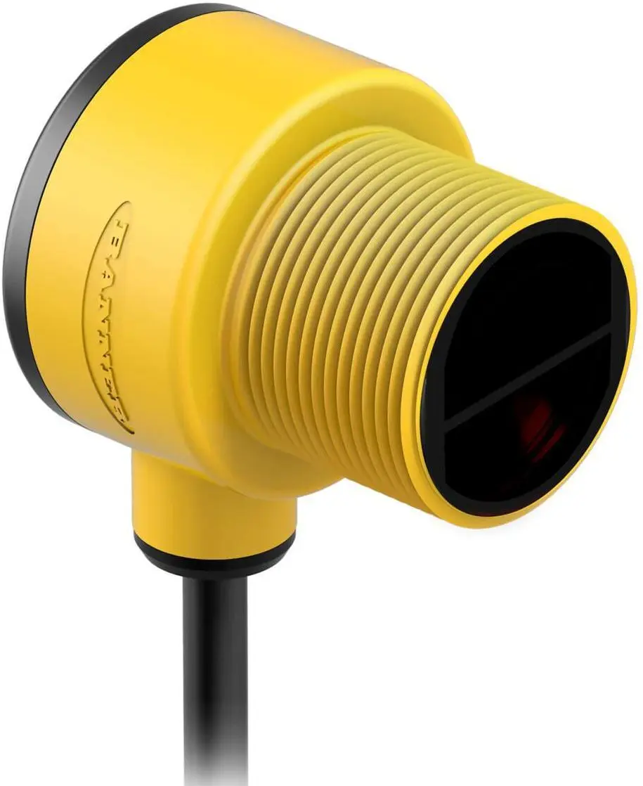 Produktfoto 1 von Banner zylindrisch Optischer Sensor, Retroreflektierend, Bereich 6 m, Solid State AC-Schalter Ausgang, Anschlusskabel,