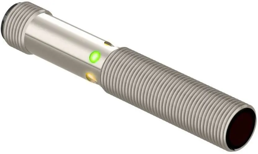 Banner zylindrisch Optischer Sensor, Hintergrundunterdrückung, Bereich 75 mm, PNP Ausgang, M12 Integral QD,