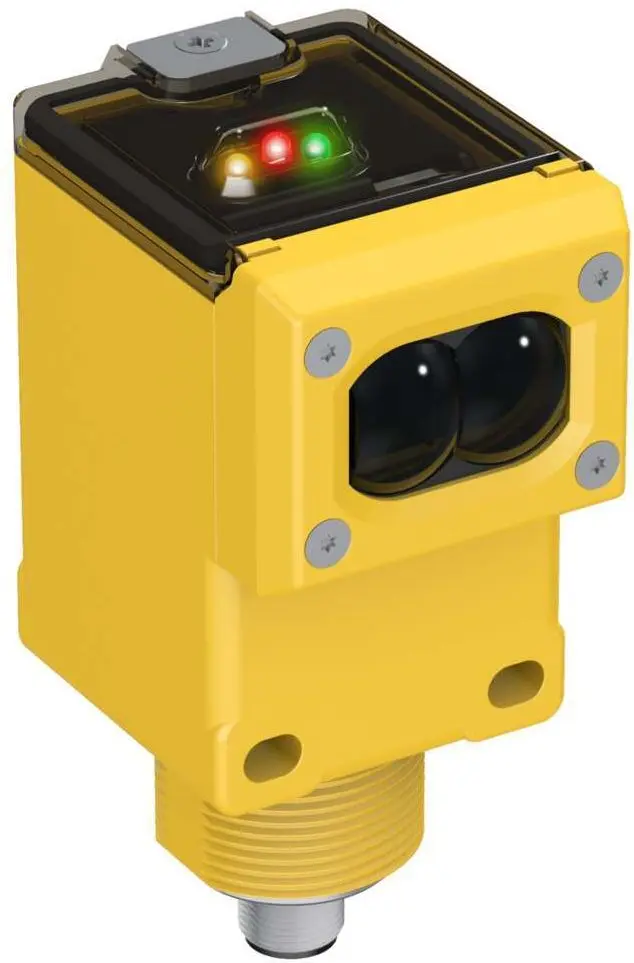 Produktfoto 1 von Banner Rechteckig Optischer Sensor, Empfänger, Bereich 6000 mm, M12 Integral QD, Hell-/dunkelschaltend