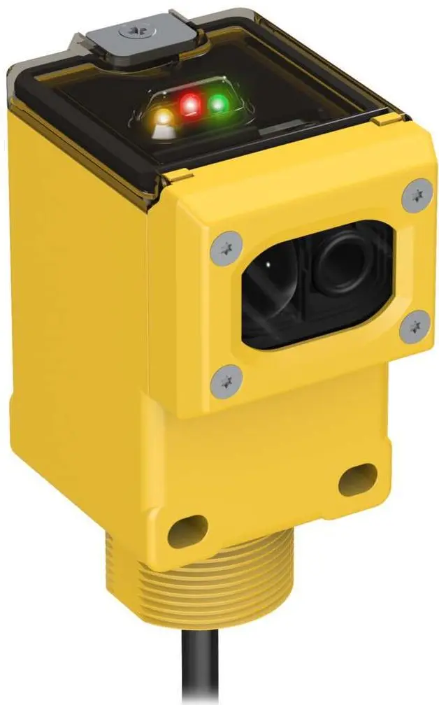 Produktfoto 1 von Banner Rechteckig Optischer Sensor, Retroreflektierend, Bereich 40 m, Bipolar Ausgang, Anschlusskabel,