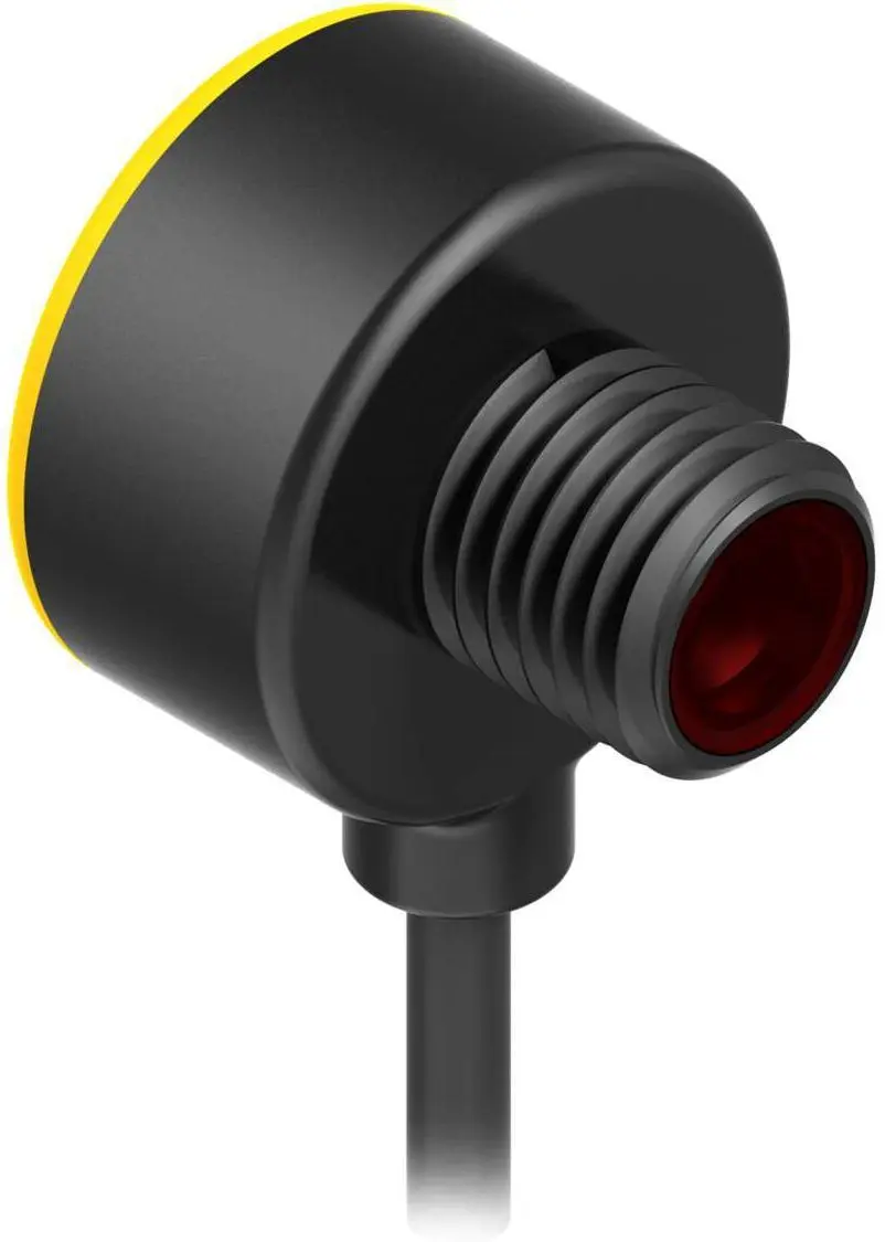 Banner zylindrisch Optischer Sensor, Bereich 2000 mm, NPN/PNP Ausgang, Hell-/dunkelschaltend
