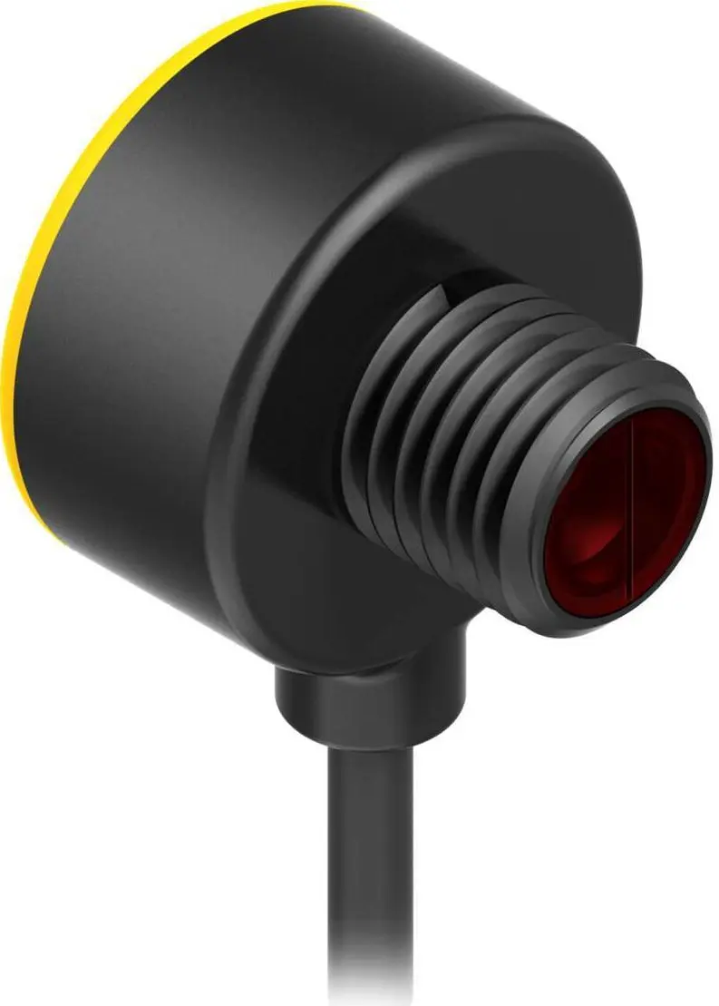 Produktfoto 1 von Banner zylindrisch Optischer Sensor, Bereich 100 mm, NPN-Licht-Betrieb Ausgang, Anschlusskabel, Hellschaltend