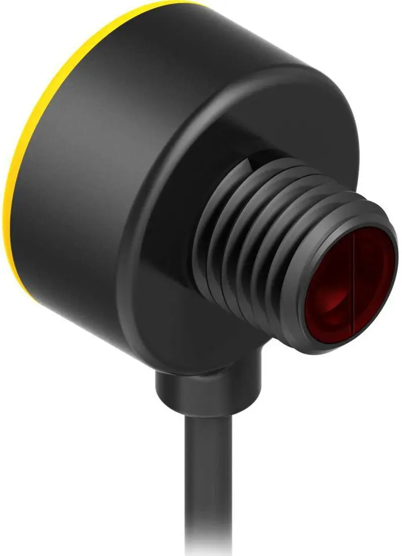 Produktfoto 1 von Banner zylindrisch Optischer Sensor, Bereich 50 mm, NPN-Licht-Betrieb Ausgang, Anschlusskabel, Hellschaltend
