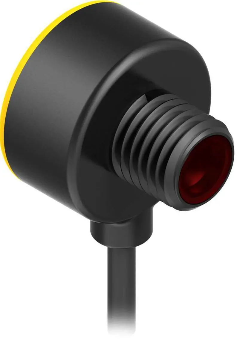 Produktfoto 1 von Banner zylindrisch Optischer Sensor, Bereich 2000 mm, NPN Ausgang, 3 Pin Pico Pigtail QD, Hellschaltend
