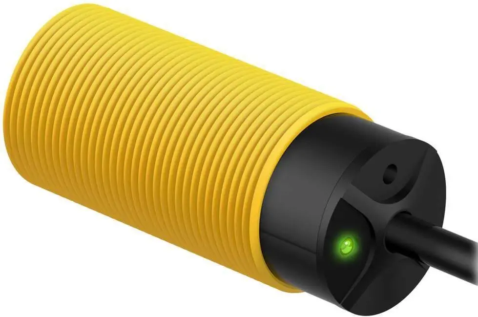 Produktfoto 1 von Banner zylindrisch Optischer Sensor, Bereich 60 mm, NPN/PNP Ausgang, 4 Pin Euro Style QD, Hell-/dunkelschaltend