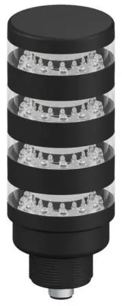 Produktfoto 1 von Banner TL50BL LED Signalturm 4-stufig Linse Blau, Grün, Rot, Gelb 30V ac/dc Filament/Warnsummer, Umdrehung, Dauer Basis