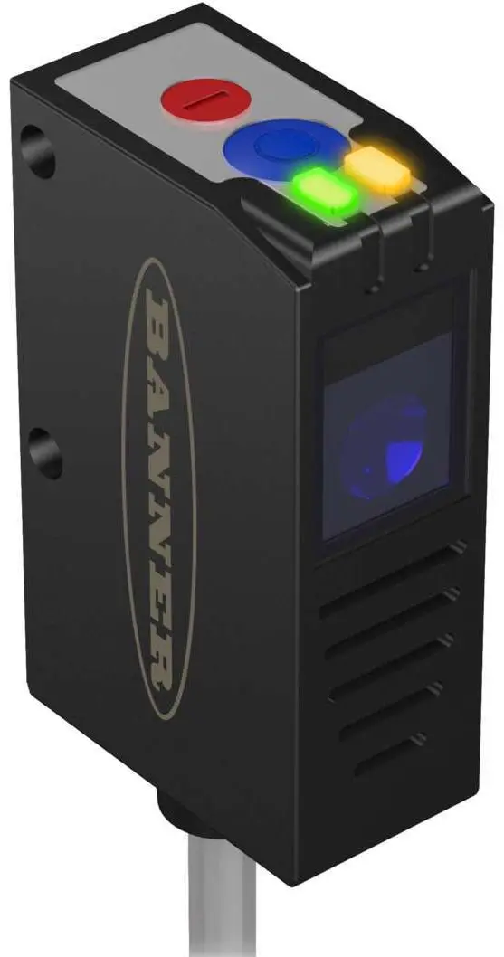 Produktfoto 1 von Banner Q26 Lichtintensitätssensor, IP40, UV LED, NPN/PNP 100 mA 30 V dc