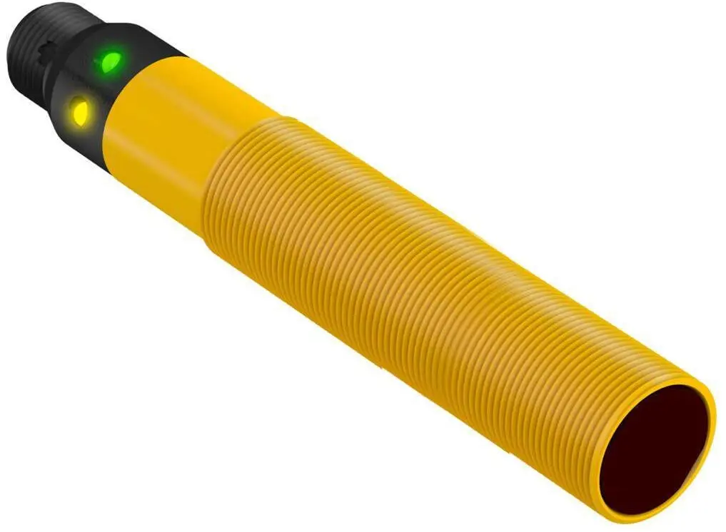 Produktfoto 1 von Banner zylindrisch Optischer Sensor, Diffus, Bereich 100 mm, Festzustand Ausgang, 5-Pin Micro-Stecker, Dunkelschaltend