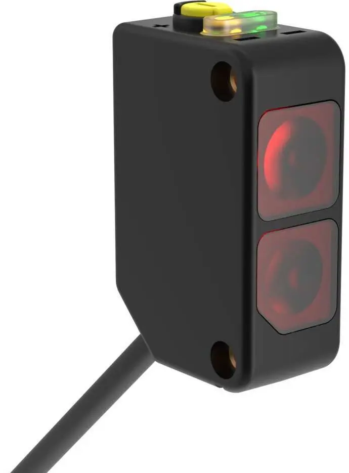 Produktfoto 1 von Banner Rechteckig Optischer Sensor, Diffus, Bereich 250 mm, PNP Ausgang, M8, Hell-/dunkelschaltend