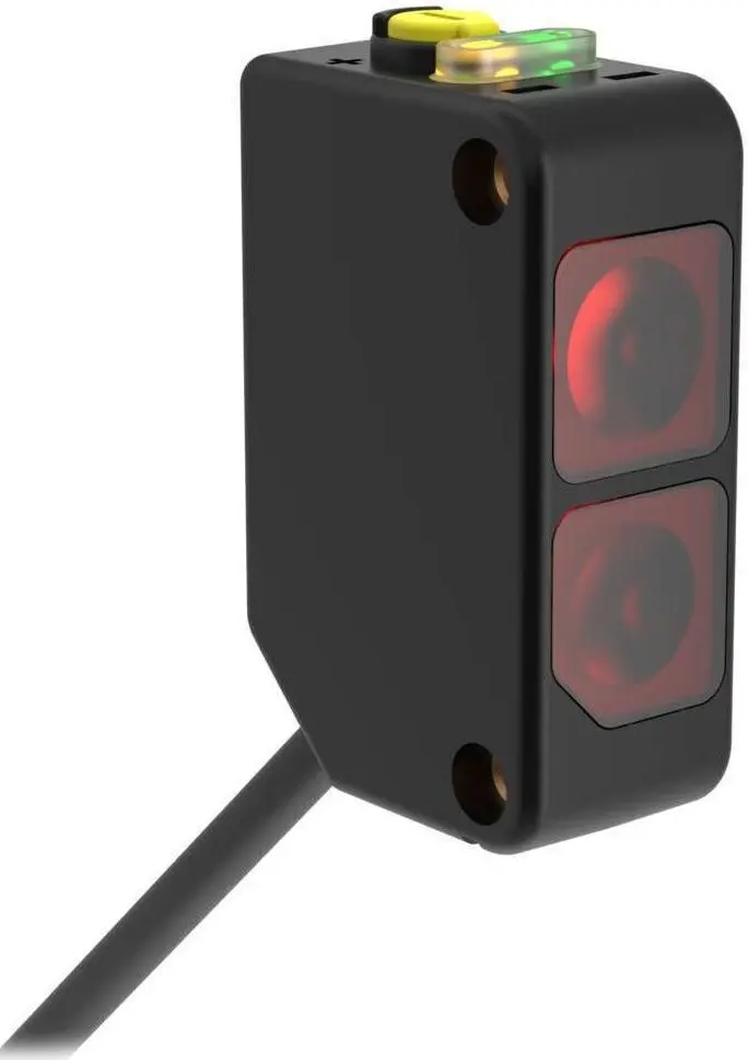 Produktfoto 1 von Banner Rechteckig Optischer Sensor, Diffus, Bereich 250 mm, PNP Ausgang, M12, Hell-/dunkelschaltend