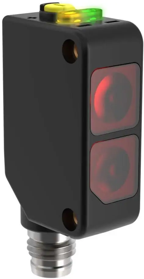 Produktfoto 1 von Banner Rechteckig Optischer Sensor, Diffus, Bereich 250 mm, PNP Ausgang, M8, Hell-/dunkelschaltend