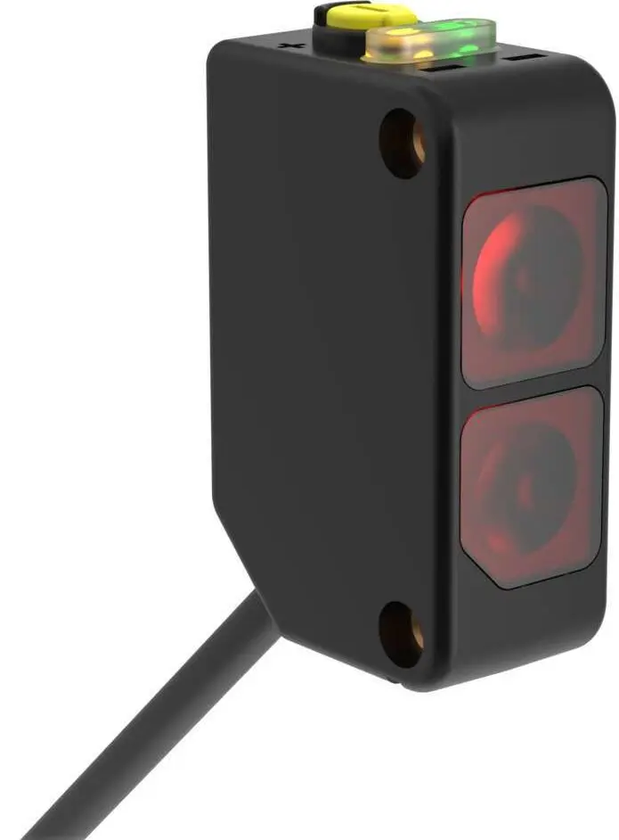 Produktfoto 1 von Banner Rechteckig Optischer Sensor, Diffus, Bereich 1500, PNP Ausgang, M12, Hell-/dunkelschaltend