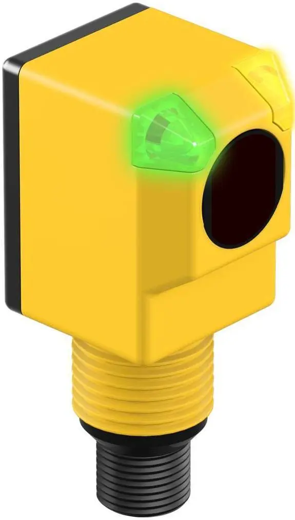 Produktfoto 1 von Banner Rechteckig Optischer Sensor, Empfänger, Bereich 20 m, Festzustand Ausgang, 4-poliger Mikro-Steckverbinder,