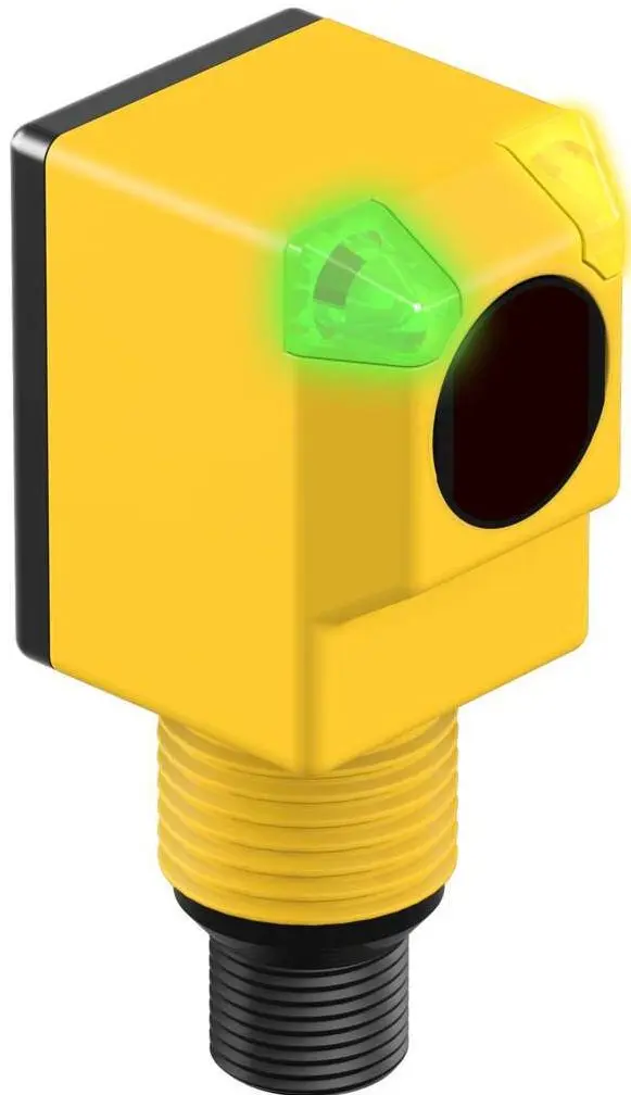 Produktfoto 1 von Banner Rechteckig Optischer Sensor, Retroreflektierend, Bereich 2 m, NPN Ausgang, M12, Hell-/dunkelschaltend